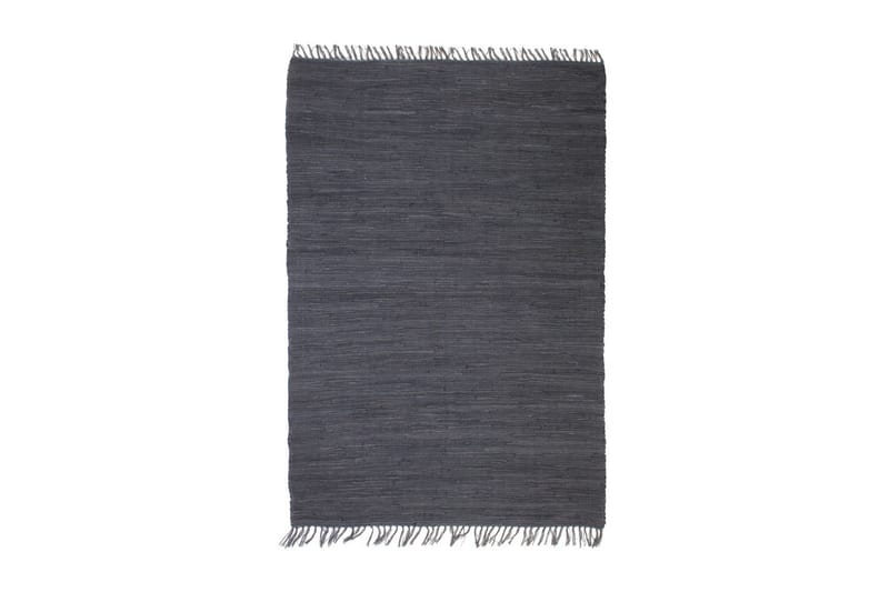 Handvävd matta Chindi bomull 160x230 cm antracit - Grå - Textilier & mattor - Mattor - Handvävda mattor