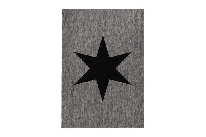 SANDHAMN STAR Matta 160x230 Grå/Svart - Textilier & mattor - Mattor - Flatvävda mattor