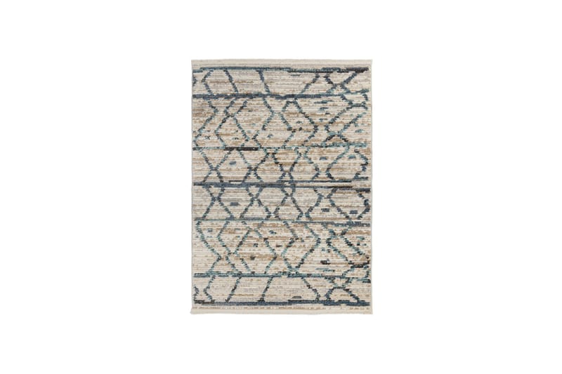 SANTIAGO NERUDA Flatvävd matta 120x160 cm Natur/Blå - Flair Rugs - Textilier & mattor - Mattor - Flatvävda mattor