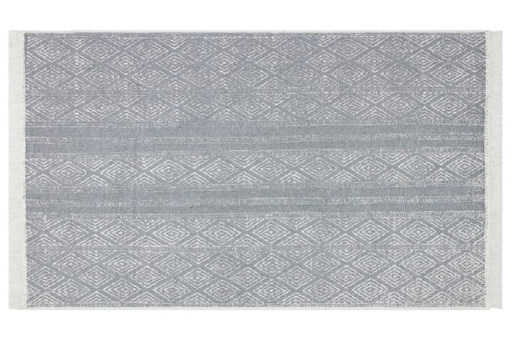 CALEBAN Matta 120x180 cm Grå/Vit/Bomull - Textilier & mattor - Mattor - Modern matta - Friezemattor