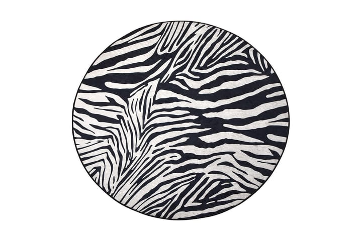 ZEBRA Matta Rund 140 cm Zebra/Sammet