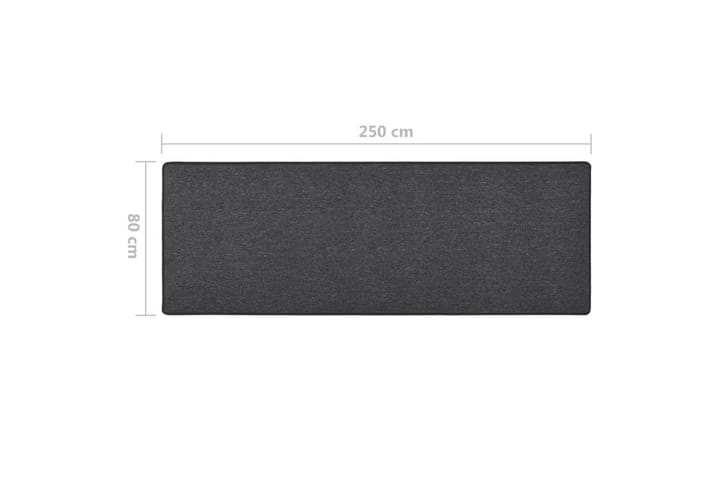Gångmatta antracit 80x250 cm - Grå - Textilier & mattor - Mattor - Modern matta - Gångmattor