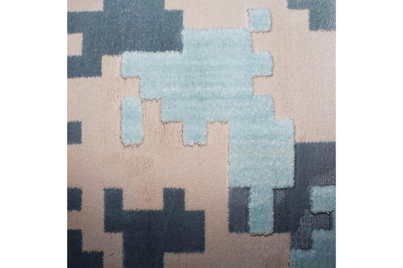 Matta Diamond Creme/Blå 80x150 - Textilier & mattor - Mattor - Modern matta - Gångmattor