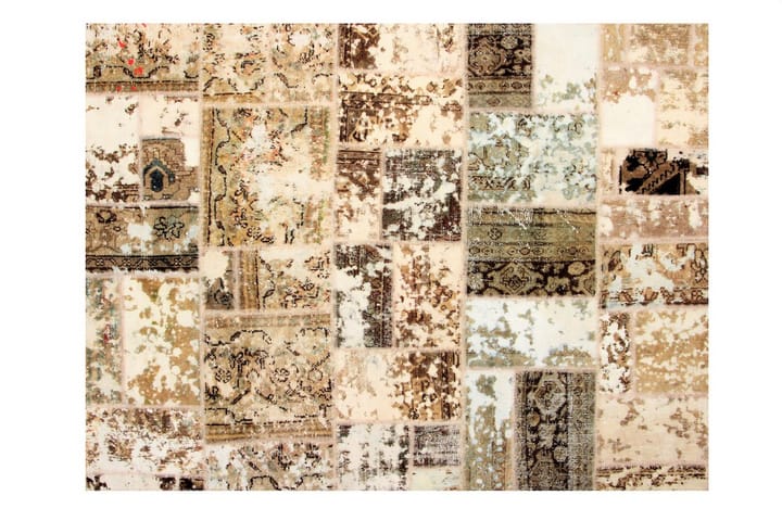 Handknuten Persisk Patchwork Ullmatta 166x221 cm Garn Flerfä - Textilier & mattor - Mattor - Modern matta - Patchwork mattor