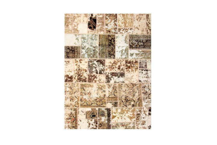 Handknuten Persisk Patchwork Ullmatta 166x221 cm Garn Flerfä - Textilier & mattor - Mattor - Modern matta - Patchwork mattor
