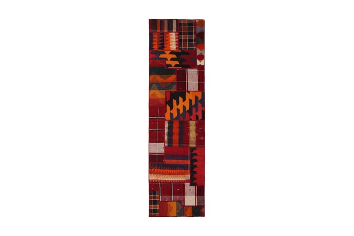 Handknuten Persisk Patchwork Ullmatta 71x253 cm Garn Flerfär - Textilier & mattor - Mattor - Modern matta - Patchwork mattor