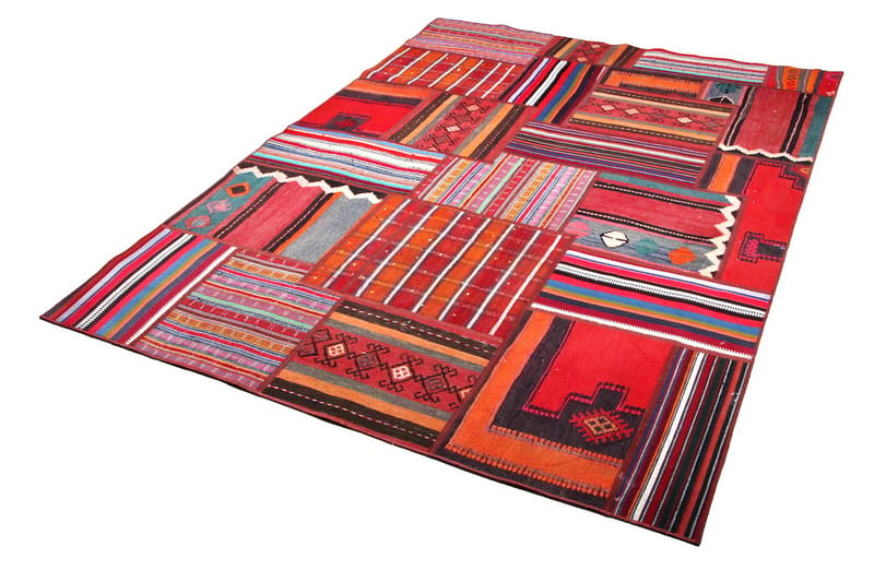 Handknuten Persisk Patchworkmatta 170x233 cm Flerfärgad - Textilier & mattor - Mattor - Modern matta - Patchwork mattor