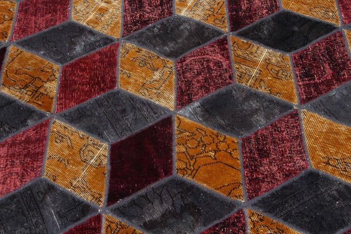 Handknuten Persisk Patchworkmatta 215x305 cm Flerfärgad - Textilier & mattor - Mattor - Modern matta - Patchwork mattor
