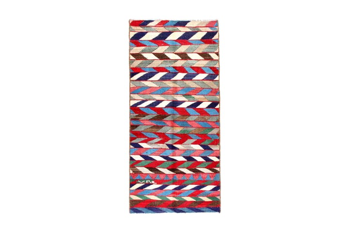Handknuten Persisk Matta 112x245 cm Kelim Flerfärgad - Textilier & mattor - Mattor - Orientaliska mattor - Kelimmattor