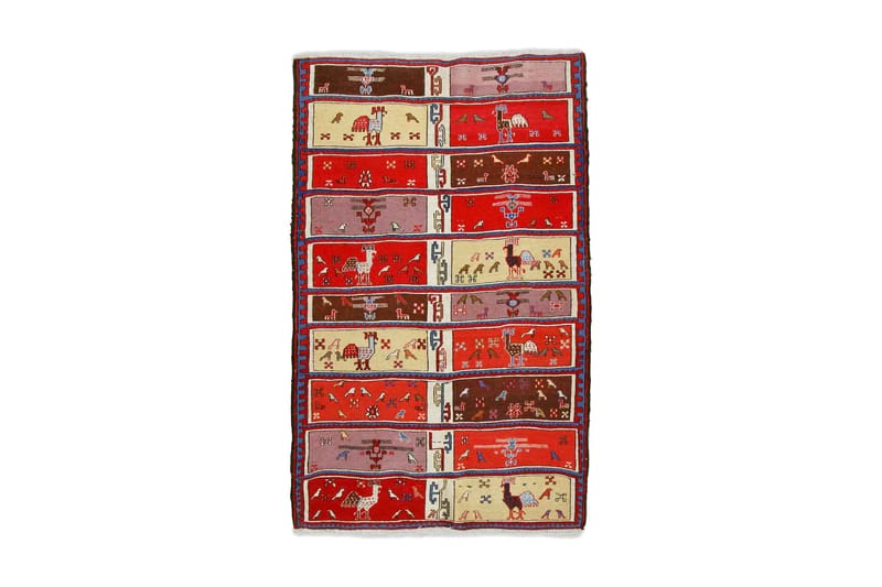 Handknuten Persisk Matta Varni 116x184 cm Kelim Flerfärgad - Textilier & mattor - Mattor - Orientaliska mattor - Kelimmattor