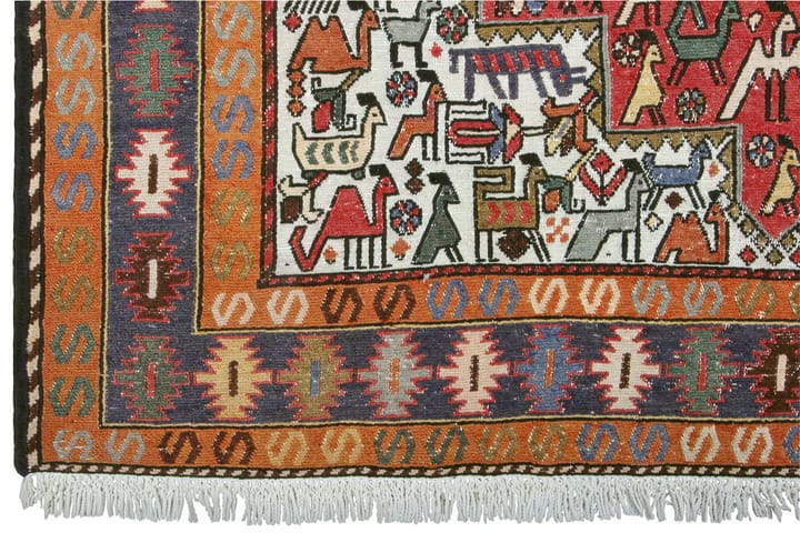 Handknuten Persisk Matta Varni 127x196 cm Kelim Flerfärgad - Textilier & mattor - Mattor - Orientaliska mattor - Kelimmattor