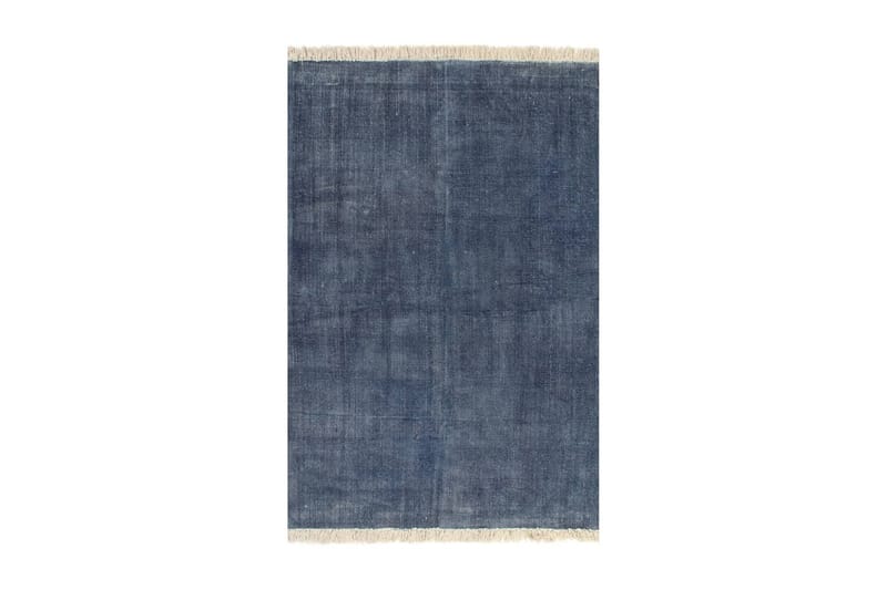 Kelimmatta bomull 120x180 cm blå - Blå - Textilier & mattor - Mattor - Orientaliska mattor - Kelimmattor
