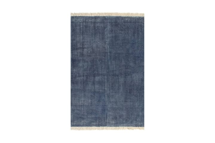 Kelimmatta bomull 200x290 cm blå - Blå - Textilier & mattor - Mattor - Orientaliska mattor - Kelimmattor