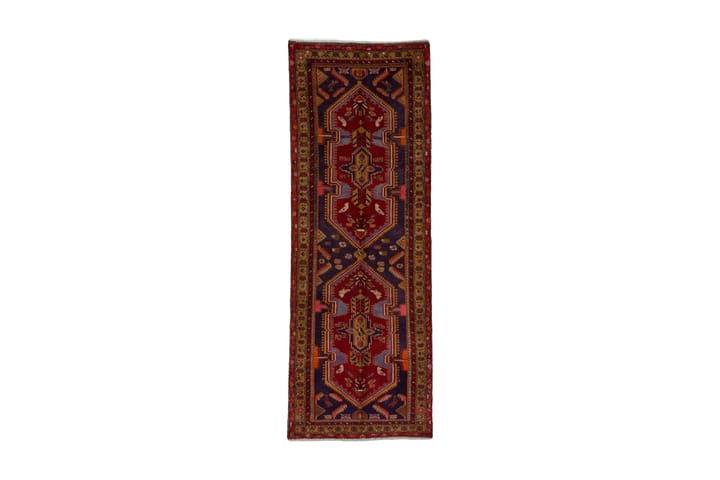 Handknuten Persisk Matta 102x312 cm Mörkblå/Röd - Textilier & mattor - Mattor - Orientaliska mattor
