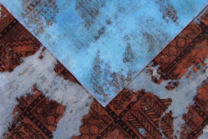 Handknuten Persisk Matta 188x256 cm Vintage  Blå/Brun - Textilier & mattor - Mattor - Orientaliska mattor