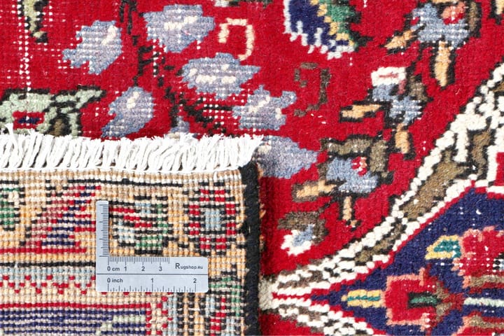 Handknuten Persisk Patinamatta 190x304 cm  Röd/Mörkblå - Textilier & mattor - Mattor - Orientaliska mattor