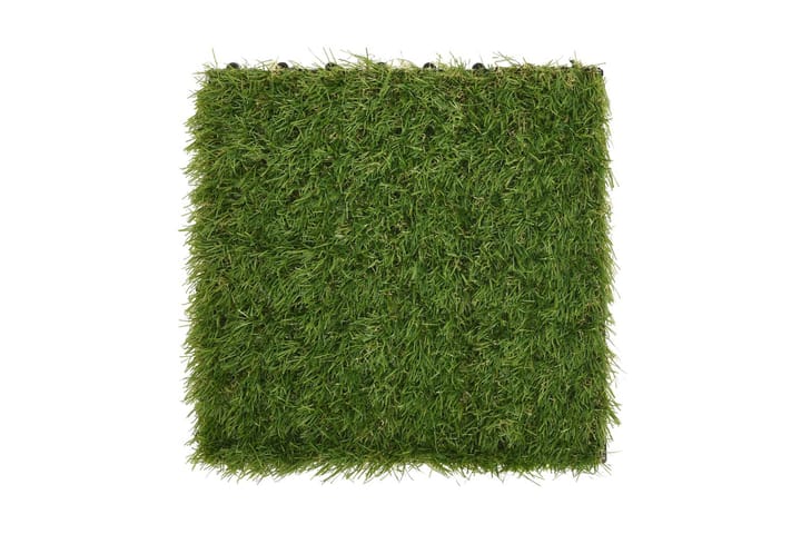 Konstgräsplattor 22 st grön 30x30 cm - Grön - Textilier & mattor - Mattor - Specialmatta - Nålfiltsmattor & konstgräsmattor