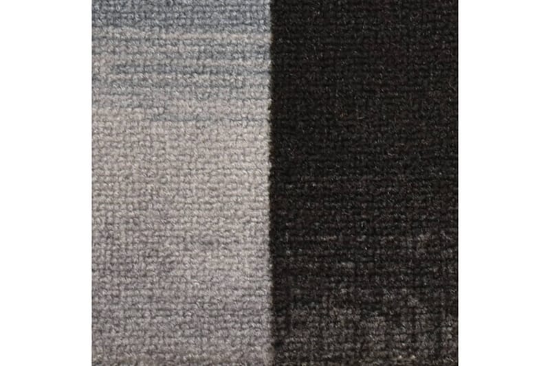 Trappstegsmattor självhäftande 15 st svart och grå 65x21x4 c - Flerfärgad - Textilier & mattor - Mattor - Specialmatta - Trappstegsmattor