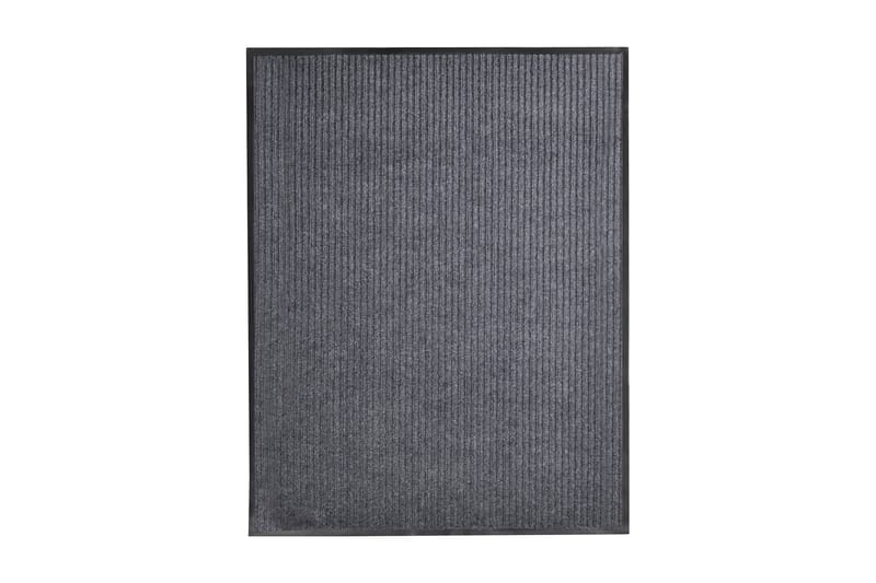 Dörrmatta 2 st PVC grå 90x60 cm - Grå - Textilier & mattor - Mattor - Utomhusmattor - Dörrmattor & entrémattor