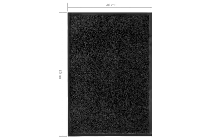 Dörrmatta tvättbar svart 40x60 cm - Svart - Textilier & mattor - Mattor - Utomhusmattor - Dörrmattor & entrémattor