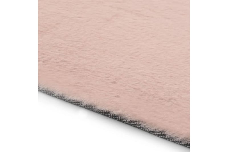 Matta 140x200 cm konstpäls gammelrosa - Rosa - Textilier & mattor - Mattor - Utomhusmattor - Plastmattor