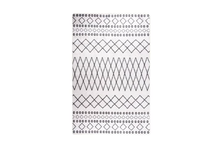 Matta tvättbar 80x150 cm svart och vit halkfri - Flerfärgad - Textilier & mattor - Mattor - Utomhusmattor - Plastmattor