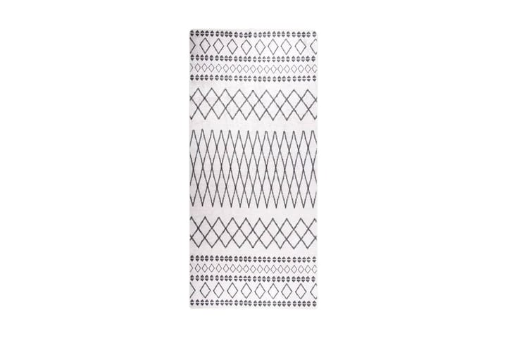 Matta tvättbar 80x300 cm svart och vit halkfri - Flerfärgad - Textilier & mattor - Mattor - Utomhusmattor - Plastmattor