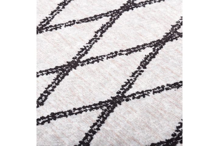 Matta tvättbar 80x300 cm svart och vit halkfri - Flerfärgad - Textilier & mattor - Mattor - Utomhusmattor - Plastmattor