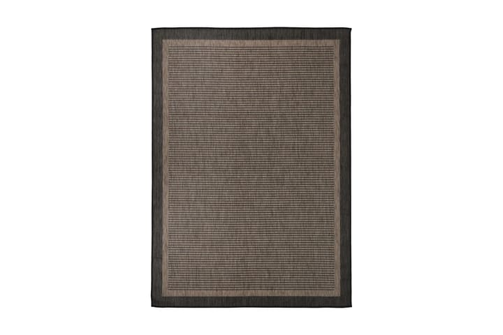 Utomhusmatta plattvävd 120x170 cm mörkbrun