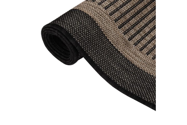 Utomhusmatta plattvävd 140x200 cm mörkbrun - Brun - Textilier & mattor - Mattor - Utomhusmattor
