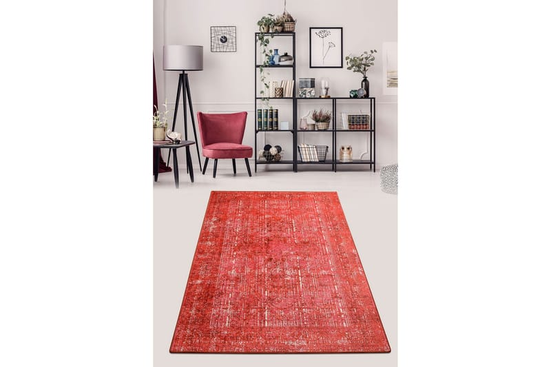 CORABEL Matta 160x230 cm Röd/Sammet - Textilier & mattor - Mattor