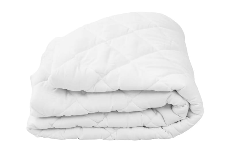 Kviltat madrasskydd vit 90x200 cm tungt - Vit - Textilier & mattor - Sängkläder - Madrasskydd