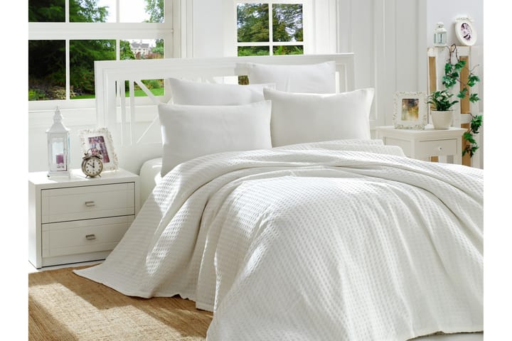 ENLORA HOME Överkast Dubbelt 200x235+Lakan+2 Örngott Sand - Textilier & mattor - Sängkläder - Påslakan