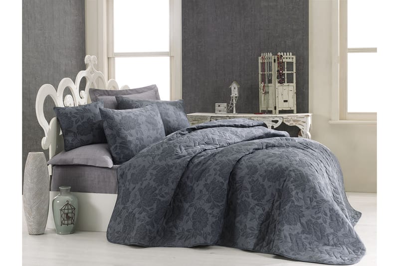 EPONJ HOME Överkast Enkelt 160x220 Quilt+Örngott Antracit - Textilier & mattor - Sängkläder - Påslakan