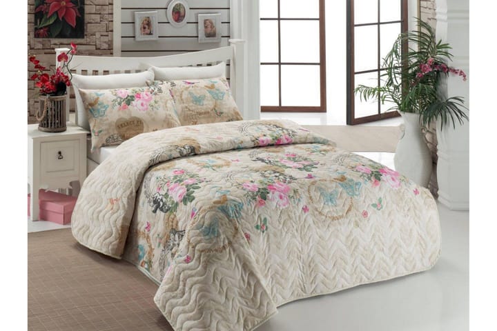 EPONJ HOME Överkast Enkelt 160x220 Quilt+Örngott Beige - Textilier & mattor - Sängkläder - Påslakan