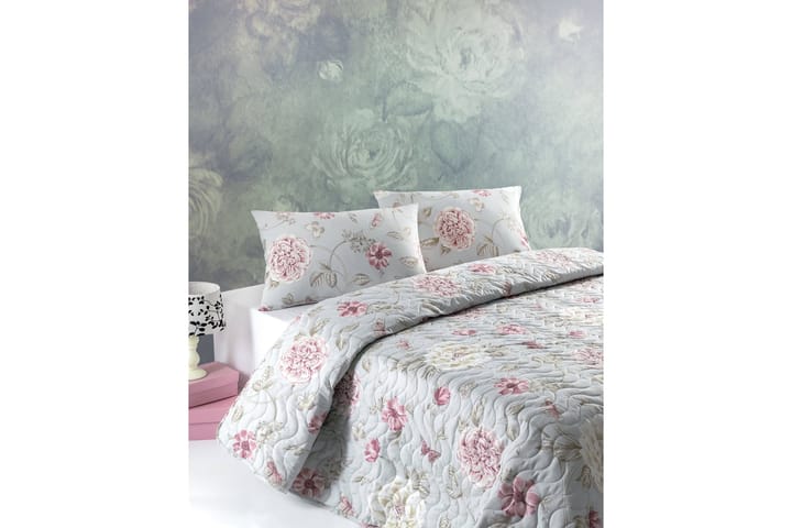 EPONJ HOME Överkast Enkelt 160x220 Quilt+Örngott Mint/Rosa - Textilier & mattor - Sängkläder - Påslakan