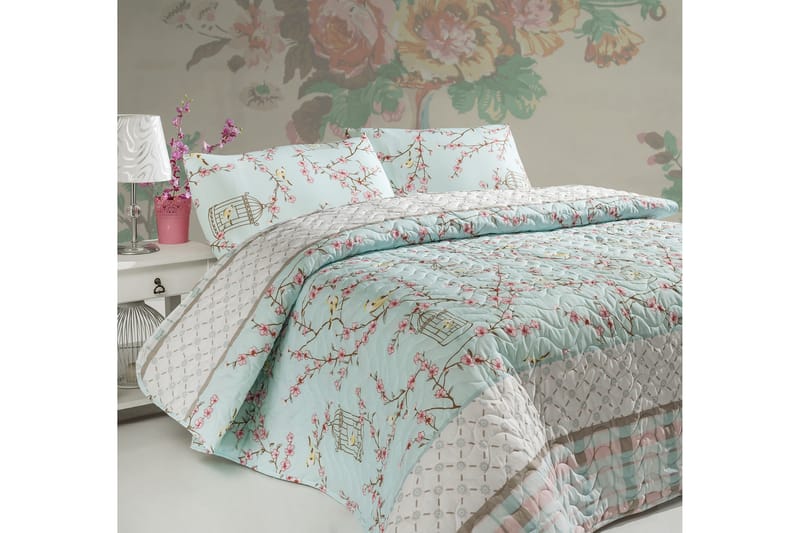 EPONJ HOME Överkast Enkelt 160x220 Quilt+Örngott Turkos - Textilier & mattor - Sängkläder - Påslakan