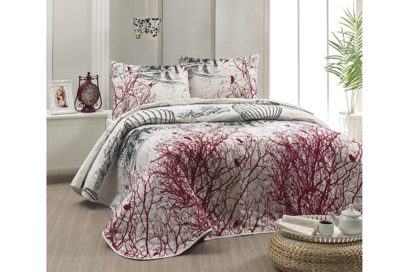 EPONJ HOME Överkast Enkelt 160x220 Quilt+Örngott Vit/Svart - Textilier & mattor - Sängkläder - Påslakan