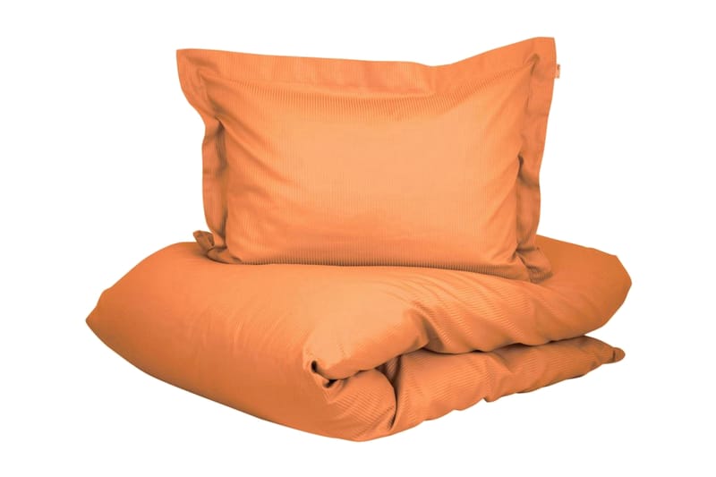 ALDERNEY Bäddset 150x210 cm Satin Orange - Textilier & mattor - Sängkläder