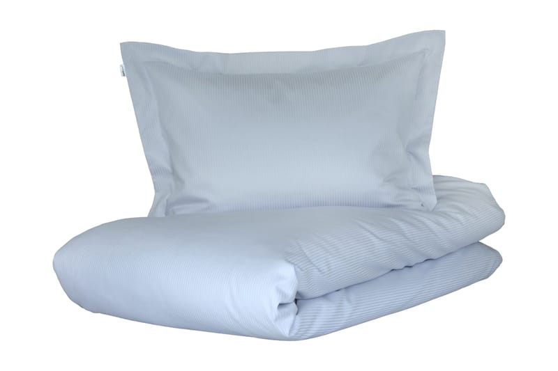 ALDERNEY Bäddset 220x230 cm Satin Ljusblå - Textilier & mattor - Sängkläder