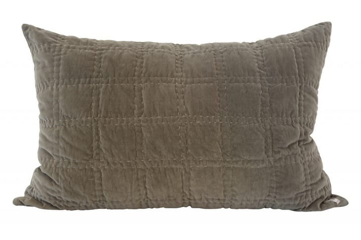 ARON Örngott 40x60 cm Grå/Sammet - Brun - Textilier & mattor - Sängkläder