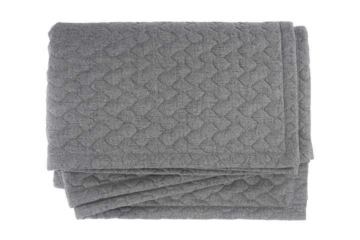 BELINDA Filt 260x130 cm Grå - Textilier & mattor - Sängkläder - Överkast - Överkast dubbelsäng