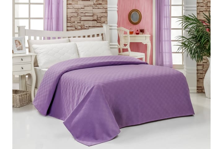 BELLA CARINE BY ESIL HOME Överkast 200x240 Mörklila - Textilier & mattor - Sängkläder