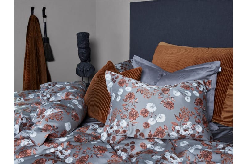 CARA Bäddset 230x220/50x60 cm Grå - Turiform - Textilier & mattor - Sängkläder