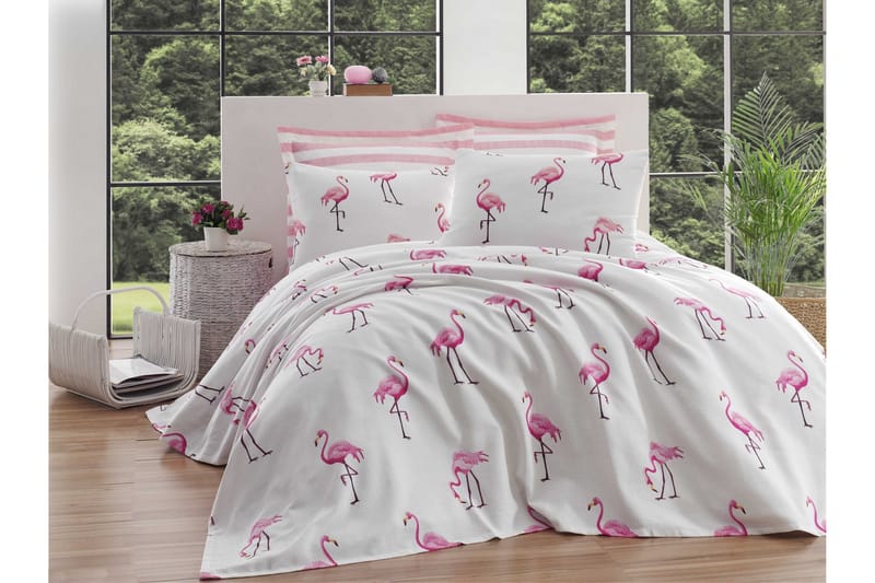 ENLORA HOME Överkast 160x235 Rosa - Textilier & mattor - Sängkläder
