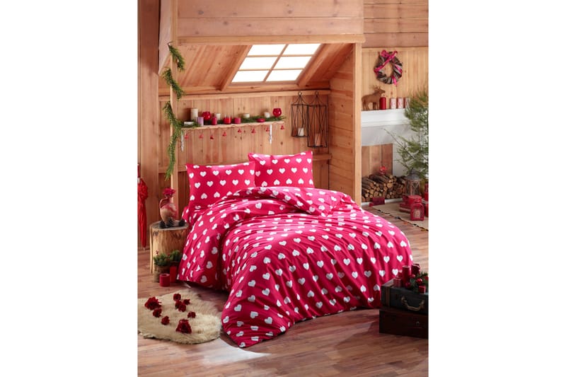 ENLORA HOME RANFORCE Bäddset Röd - Textilier & mattor - Sängkläder