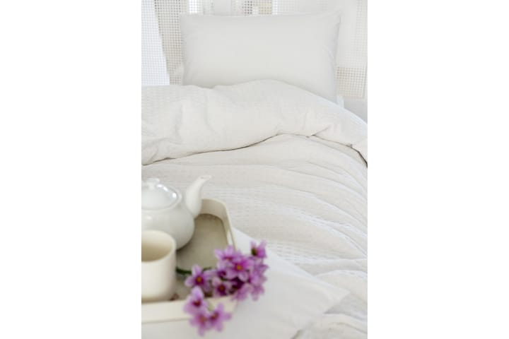 EPONJ HOME Överkast Dubbelt 200x240 Vit - Textilier & mattor - Sängkläder - Överkast - Överkast dubbelsäng