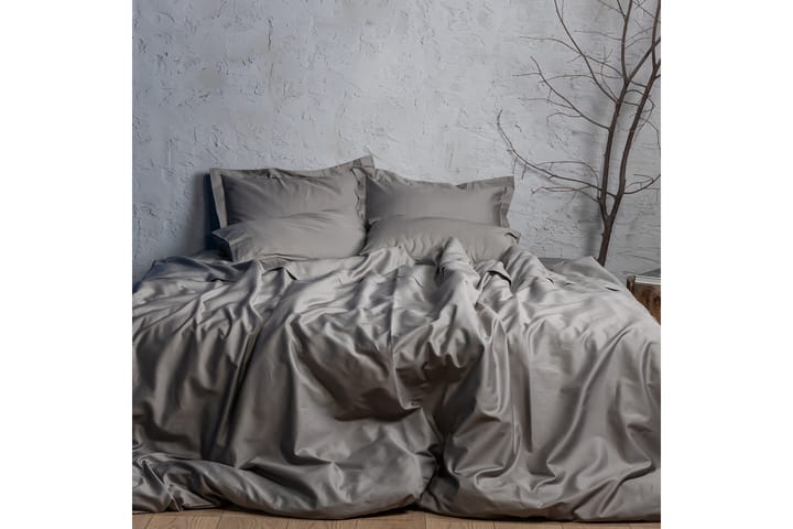 HÄLSA Bäddset 6-Dels 200x220/50x70 cm Antracit - Hälsa/Cotton Comfort Collection - Textilier & mattor - Sängkläder