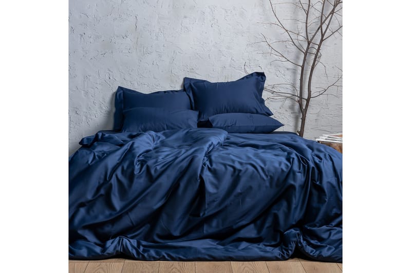 HÄLSA Bäddset 6-Dels 240x220/50x70 cm Blå - Hälsa/Cotton Comfort Collection - Textilier & mattor - Sängkläder