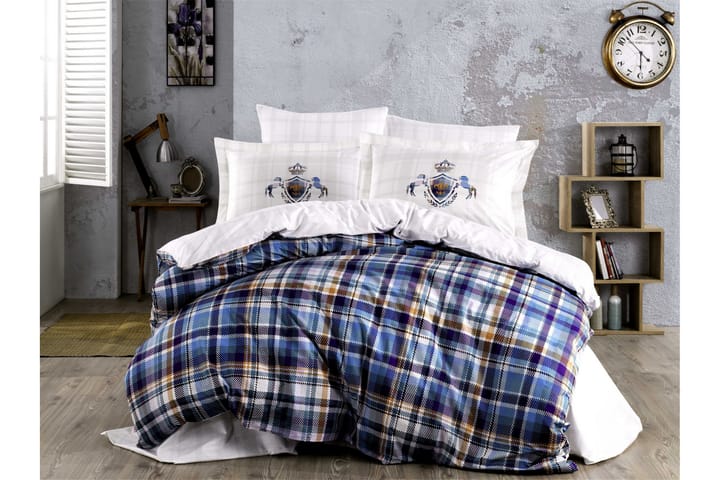HOBBY Bäddset Enkelt 3-dels Poplin Vit/Multi - Textilier & mattor - Sängkläder - Bäddset & påslakanset